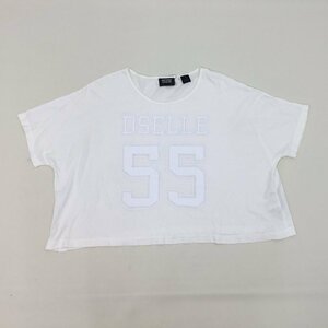 ■[送料198円] 55DSL+DIESEL フィフティーファイブディーエスエル ディーゼル Tシャツ カットソー トップス ショート丈 ホワイト S /0.18kg