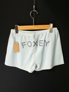 フォクシー　FOXEY guRL ベロアロゴ　ショートパンツ【L