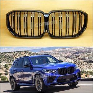 BMW Xシリーズ G05 X5 Mパフォーマンス ダブルバー フロントグリル キドニーグリル 艶あり黒 光沢黒 ABS樹脂製 スポイラー 2020-2022