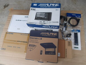 車両未装着　開封品　ALPINE　アルパイン　X9Z　リアカメラ　フリップモニター　80　VOXY　即決送料込①