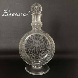 ♪♪送料無料　オールドバカラ　 ミケランジェロ　BACCARAT　MICHELANGELO デキャンタ　デカンタ　バカラマーク有　大型　27.5ｃｍ　美品♪