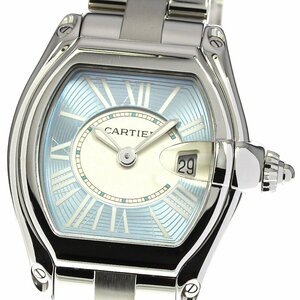 カルティエ CARTIER W62053V3 ロードスターSM デイト 2500本限定 クォーツ レディース 良品 _759296