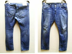 ◇即決[W36]DENIME ストレッチ スキニーデニム Pencil Fit type 白パッチ ペンシルフィット スリム パンツ■5646