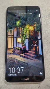 S766 SIMフリー HUAWEI nova lite2 FI-LA1 スマホ 簡易確認＆簡易清掃＆初期化OK 判定○ 送料無料 現状品 WebにてSIMロック解除受付手続済