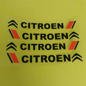 CITROEN 　シトロエン　 ステッカー ４個組(黒文字） 