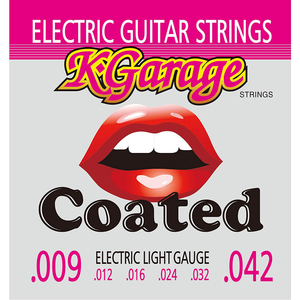 【新品】K-GARAGE（ケー・ガレージ）/ COATED Electric STRING エレキ弦　009-042 HQC 【3セット】