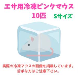 エサ用冷凍ピンクマウス 10匹 S　×　5個セット（合計50匹）　　　　　　　　　　　　　　　　　　クール宅急便 送料730円より 