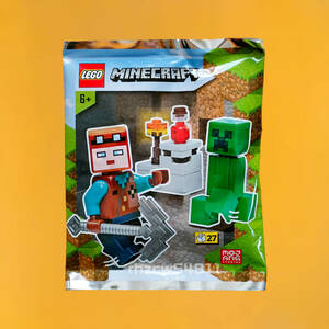 レゴ　マインクラフト　クリーパー　たいまつ　ポーション　つるはし　マイナー パック　ミニフィグ　正規　新品 LEGO Minecraft　