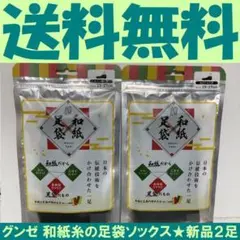 送料無料 2足セット グンゼ 和紙足袋 姿勢改善 スニーカー丈 メンズ