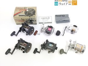 シマノ チタノス 船 GT2000、リョービ アラート 船 SS 500・レグノメタル 船 VS 300R、タカミヤ ギネガ 100 他 計6点セット