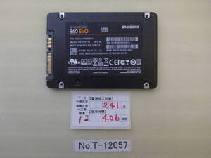 T-12057 / SSD / SAMSUNG / 2.5インチ / SATA / 1TB / ゆうパケット発送 / データ消去済み / ジャンク扱い