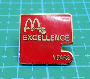 マクドナルド EXCELLENCE YEARS ピンバッジ