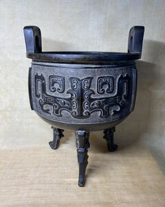古銅 鼎 香炉 唐物 時代物 中国美術