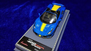 1/43 Ferrari 488 Pista Spider Azzurro Dino Yellow stripe BBR Executive フェラーリ ピスタ 検 1/18 ペブルビーチ アズーロ 