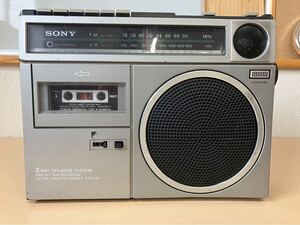 （Y-609）長期保管品　SONY ラジカセ　2way SPEAKER SYSTEM CFM-30 パーツ取り