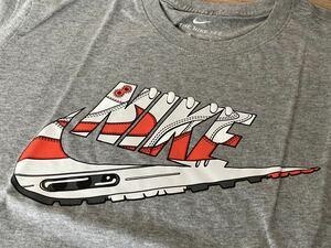 新品 NIKE Tシャツ AIR MAX 1 ナイキ エアマックス グレー M