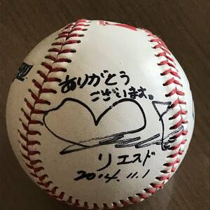 【女子ゴルフ】 リ エスド 選手 表純子 選手 直筆サイン入り MLB 野球ボール