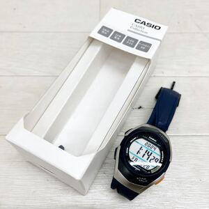 1428◎ CASIO カシオ STR-300 小物 時計 腕時計 デジタル カジュアル ネイビー シルバー メンズ