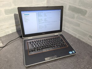 【ジャンク品】管1E54 DELL Latitude E6420 CPU core i7-2620M Bios起動OK HDD無し、HDDマウント無し、メモリー4GB、バッテリー無し