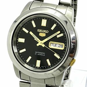 y513 稼働品 セイコー SEIKO 7S26-02W0 セイコー5 ファイブ メンズ 腕時計 デイデイト 自動巻き AT