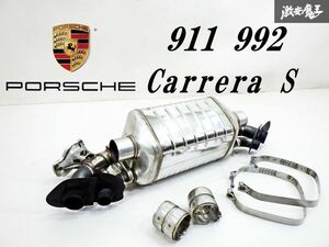 【 程度良好!! 】 Porsche ポルシェ純正 911 992 カレラ S ノーマル センターサイレンサー タイコ マフラー 992.251.052.A 棚7B