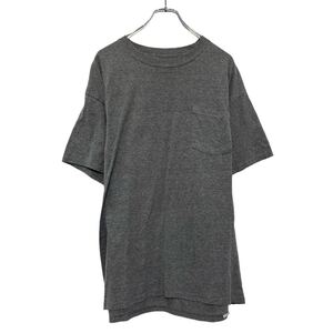 champion 半袖 無地 Tシャツ チャンピオン L グレー クルーネック ポケット 古着卸 アメリカ仕入 a607-6912