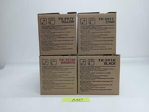 A-467【新品】京セラ　KYOCERA　トナーキット　TK-591　K/C/Y/M　ブラック/シアン/イエロー/マゼンタ　4色4本セット　純正