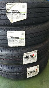 ★☆名古屋発 未使用★値下げ【引取りOK】訳あり 155/80R14LT 88/86N ブリヂストン エコピア ECOPIA R680 2016年 2本 2019年 2本 計4本 