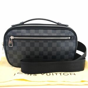 美品　ルイヴィトン　ウエストバッグ　N41289　ダミエグラフィット　ボディバッグ　メンズ　黒　LOUIS VUITTON　中古◆3111/藤枝インター店