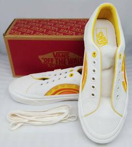 New VANS Lampin 86 Dx Anaheim Factory Sun/Marshmallow スニーカー 27.0cm オフホワイト 薄いアイボリー × イエロー 黄色