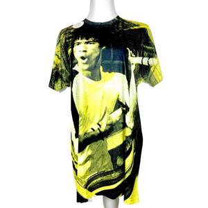 【1円スタート】 レア 希少 Bruce Lee ブルース・リー 半袖Tシャツ ブラック プリントTシャツ メンズLサイズ ポリエステル100% 1B122336Z67