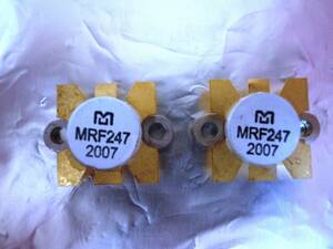 モトローラ RFパワートランジスタ MRF247 2個　新品　2SC5125、２ＳＣ2782代替品　その１