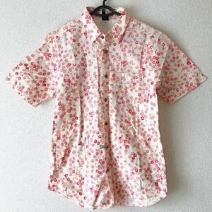 美品 Chaka -m チャカエム 和柄 桜柄 花柄 半袖 シャツ アロハシャツ　総柄 半袖シャツ サイズ4