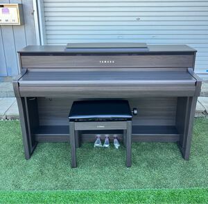 【必見】★激安スタート★ ヤマハ　Clavinova　CLP-675DW　電子ピアノ　2018年製　グランドタッチ鍵盤　3ペダル　現状品 YAMAHA 鍵盤楽器　