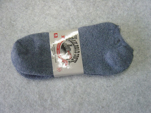 特別価格【 送料無料　新品 】THE RAILROAD SOCK ショートソックス ブルー／淡ベージュ