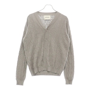 FENDI フェンディ 23AW FF Wool Cardigan FZC491 FENDI ROMA総柄 ウールカーディガン ベージュ