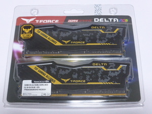 メモリ デスクトップ用 TEAM DELTA R DDR4-2933 PC4-23400 16GBx2枚 合計32GB 起動確認済みです TF9D432G2933HC16CDC01