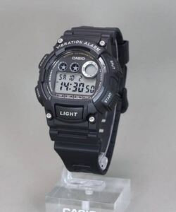 【1円スタート】 CASIO カシオ W-735H-1AJH ブラック バイブアラーム　ほぼG-SHOCK 送料無料　超美品