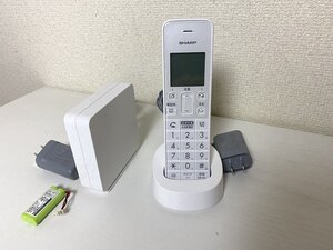 送料無料■シャープ SHARP デジタルコードレス電話機　コンパクトで 電話線すっきりモデル JD-SF3CL-W