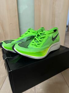 ◎美品箱付き　売り切り　Nike ZOOMX VAPORFLY NEXT% エレクトリックグリーン　ナイキスニーカー　ズーム　ヴェイパーフライネクスト　27.5