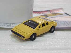 ★LOTUS ESPRIT S1 ロータス エスプリS1（イエロー）1975年（イギリス）【スーパーカーコレクション】ミニカー