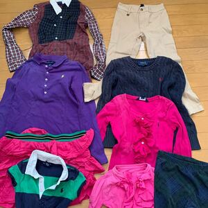 ポロラルフローレン　10点　まとめ売り　子供服　POLO RALPH LAUREN 女児　ポロシャツ　スカート　ニット　パンツ　ワンピース　送料無料