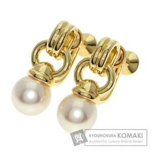 MIKIMOTO ミキモト パール 真珠 イヤリング K18イエローゴールド レディース 中古