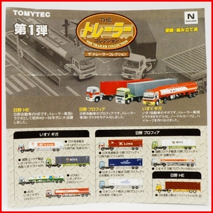 TOMYTEC【THEトレーラー コレクション第1弾ミニブック小冊子のみ いすゞGIGA日野プロフィア】トレコレNゲージ1/150トミーテック【送料込】