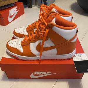 国内正規品 ナイキ NIKE DUNK HI RETRO ORANGE BLAZE 27.5cm DD1399-101 ダンク ロー シラキュース