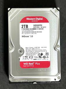 【送料無料】★ 2TB ★ WD Red Plus / WD20EFPX 【使用時間：58ｈ】 2023年製　新品同様　Western Digital RED Plus　3.5インチ内蔵HDD