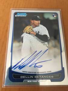 【Dellin Betances】2012 Bowman Chrome RC Ref Auto 47/500 