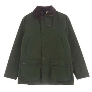 Barbour バブアー 1902182 BEDALE SL 2LAYER ビデイル SL 2レイヤー 34 セージ ノンワックス ジャケット グリーン系【美品】【中古】