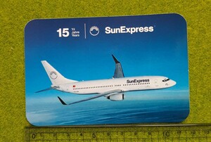 SunExpress飛行機ステッカー