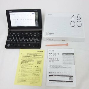 1円スタート Casio EX-word XD-SR4800 電子辞書 ブラック 送料無料 インボイス可 【エ0720-13-0725】清